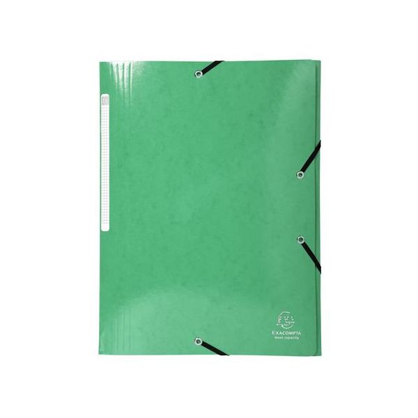 Doska s gumičkou, kartón, A4, EXACOMPTA "Iderama", tmavozelená