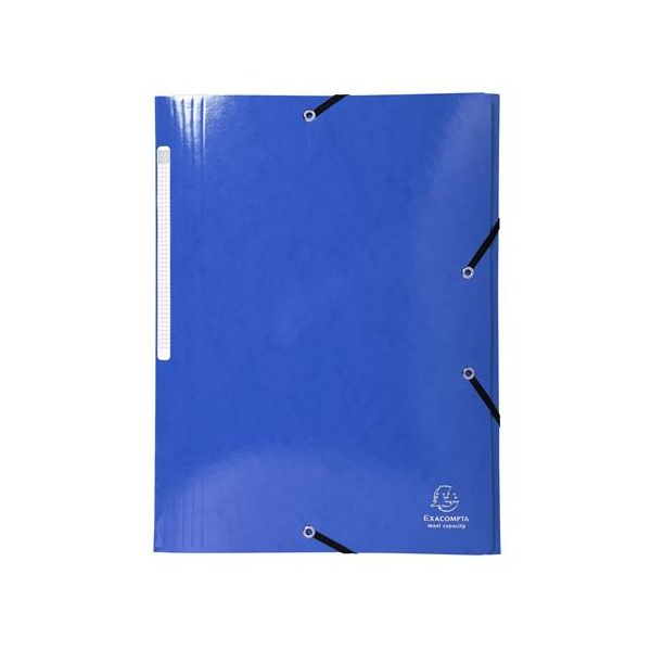 Doska s gumičkou, kartón, A4, EXACOMPTA "Iderama", tmavomodrá