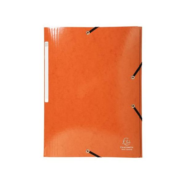 Doska s gumičkou, kartón, A4, EXACOMPTA "Iderama", oranžová