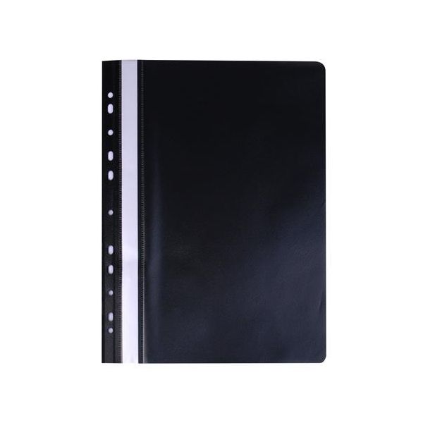 Rýchloviazač s eurodierovaním, PP, A4, VICTORIA OFFICE, čierny