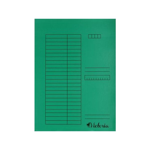 Rýchloviazač, kartón, A4, VICTORIA OFFICE, zelený