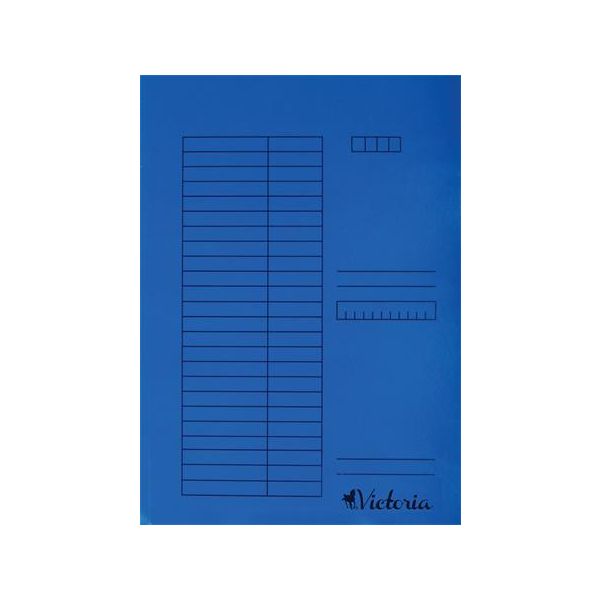 Rýchloviazač, kartón, A4, VICTORIA OFFICE, modrý