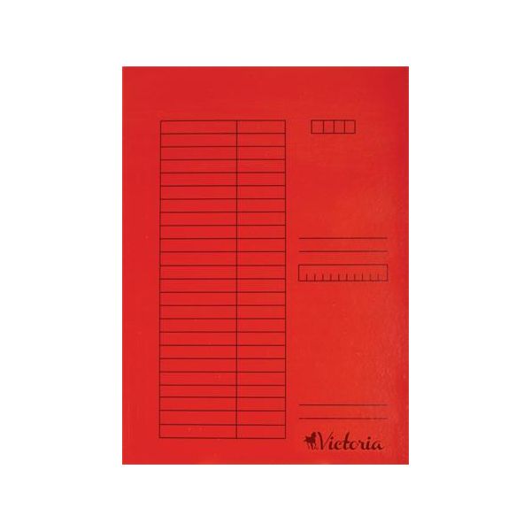 Rýchloviazač, kartón, A4, VICTORIA OFFICE, červený