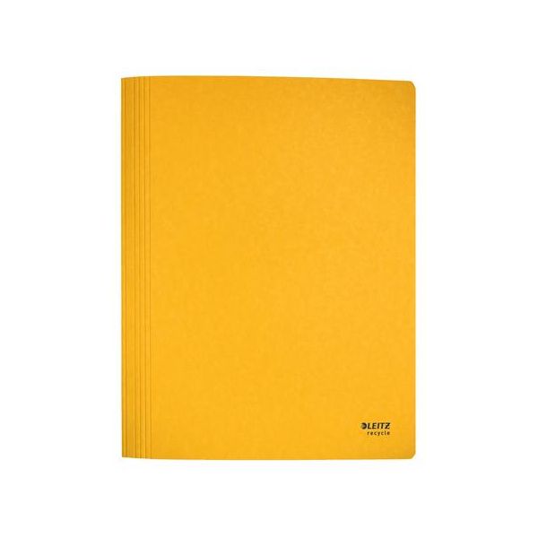 Rýchloviazač, A4, kartón, LEITZ "Recycle", žltá