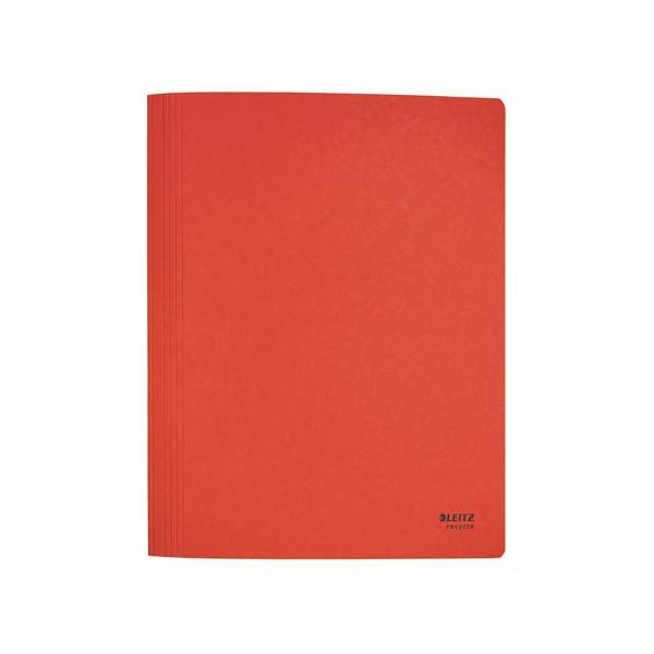 Rýchloviazač, A4, kartón, LEITZ "Recycle", červená