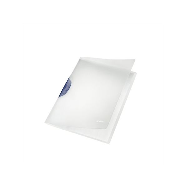 Rýchloviazač, s klipom, PP, A4, LEITZ "ColorClip Magic", sivý