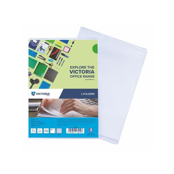 Obal, "L", A4, 80 mikr., drsný povrch, VICTORIA OFFICE