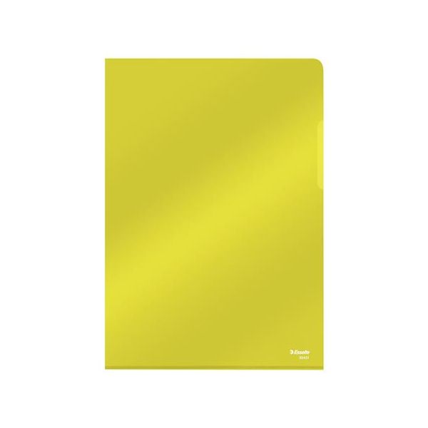 Obal "L", A4, 150 mikr., číry povrch, ESSELTE "Luxus", žltý