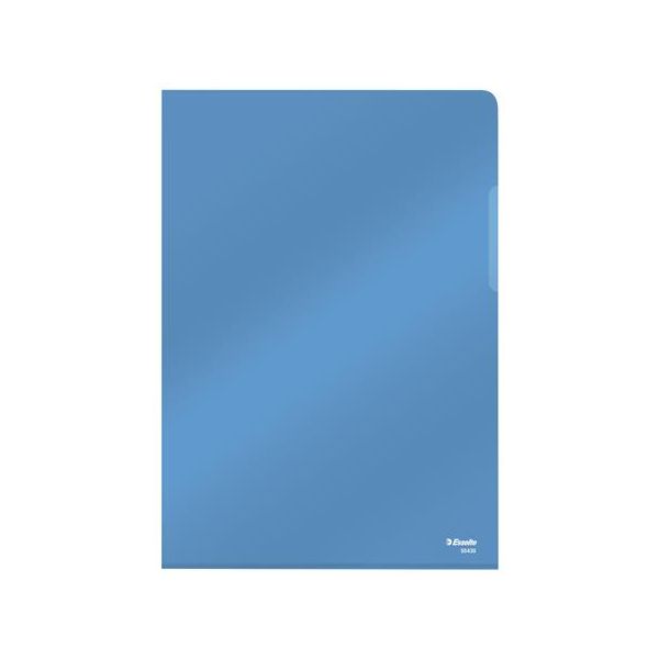 Obal "L", A4, 150 mikr., číry povrch, ESSELTE "Luxus", modrý