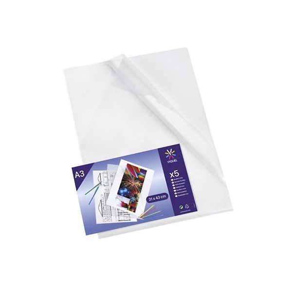 Euroobal, "L", A3, 200 mikr., priehľadná, VIQUEL