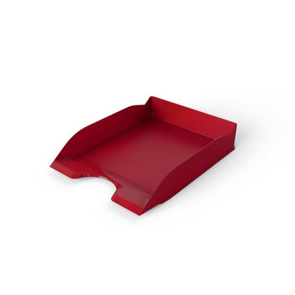 Odkladač, plastový, DURABLE, "Basic", červená