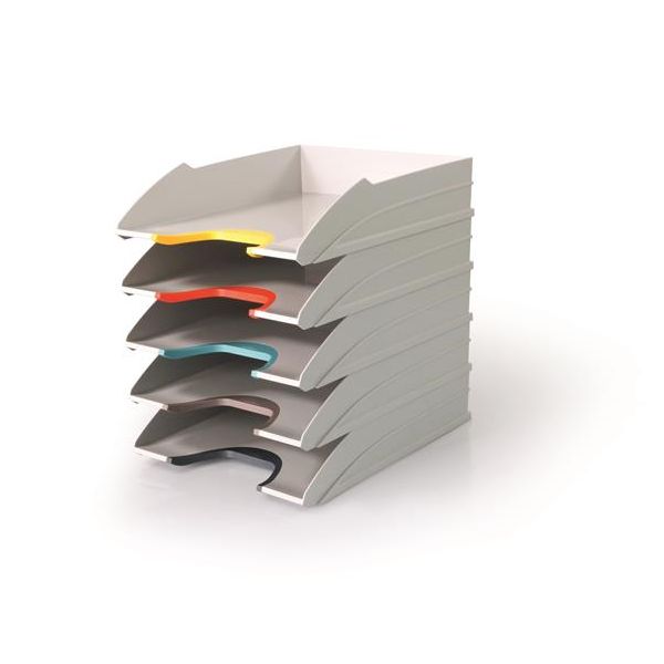 Odkladač, sada, plastový, 5 priehradiek, DURABLE "VARICOLOR MIX"