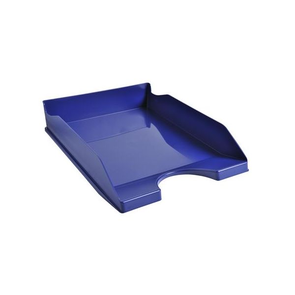 Odkladač, plastový, A4+, EXACOMPTA "Office", tmavomodrý