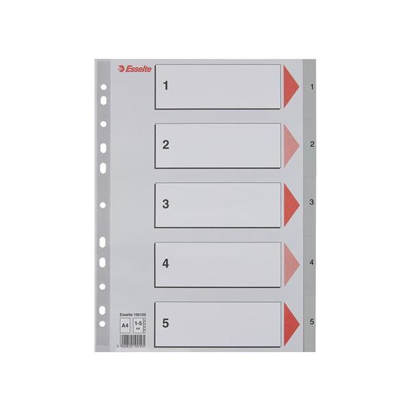 Plastový rozraďovač 1-5