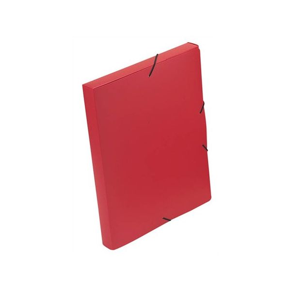 Doska s gumičkou, 30 mm, PP, A4, VIQUEL "Essentiel", červená