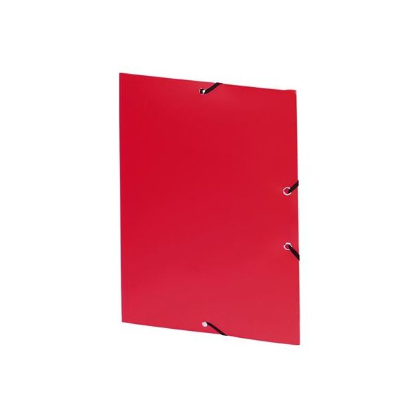 Doska s gumičkou, 15 mm, PP, A4, VIQUEL "Essentiel", červená