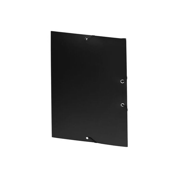 Doska s gumičkou, 15 mm, PP, A4, VIQUEL "Essentiel", čierna