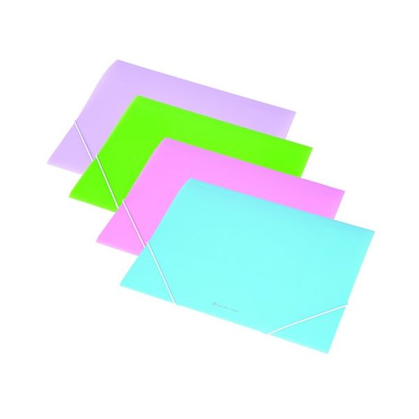 Doska s gumičkou, 15 mm, PP, A4, PANTA PLAST, pastelovo zelená