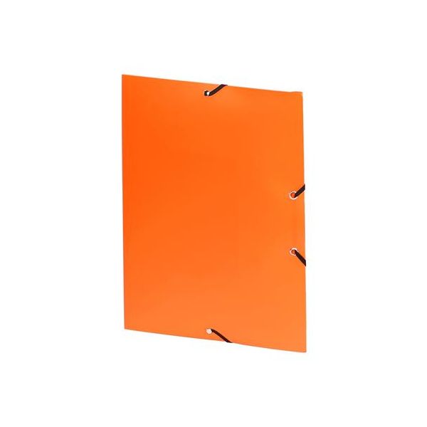 Doska s gumičkou, 15 mm, PP, A4, VIQUEL "Essentiel", oranžová