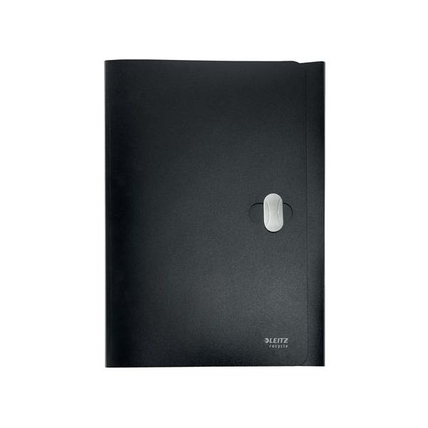 Doska na dokumenty, 11 mm, PP, A4, LEITZ "Recycle", čierna