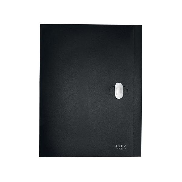 Doska na dokumenty, 38 mm, PP, A4, LEITZ "Recycle", čierna