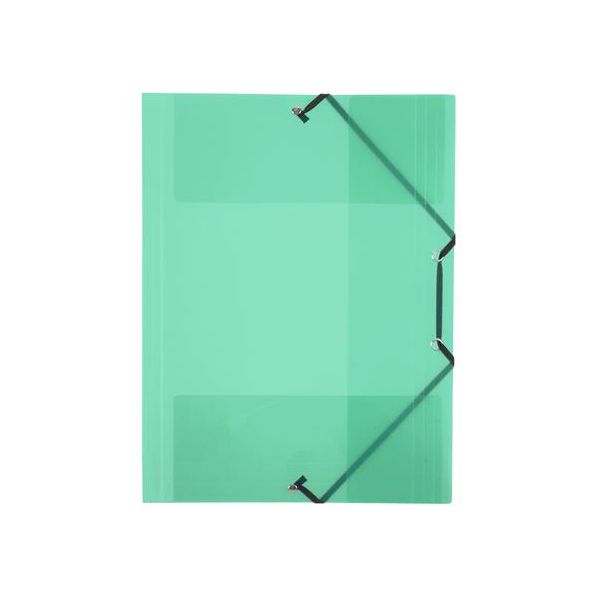 Doska s gumičkou, 15 mm, PP, A4, VIQUEL "Propyglass", zelená