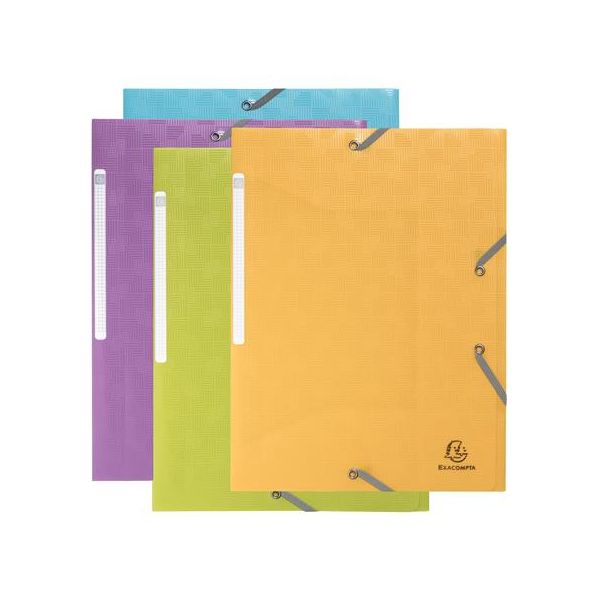 Doska s gumičkou, PP, A4, 15 mm, EXACOMPTA "Pop`NCo", mix farieb