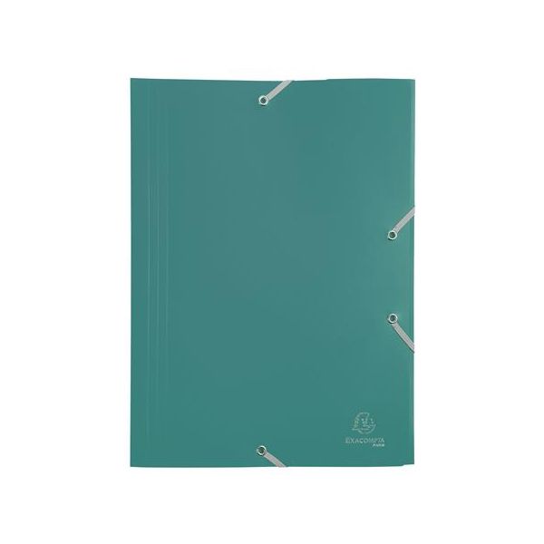 Doska s gumičkou, PP, A4, EXACOMPTA "Opaque", zelená