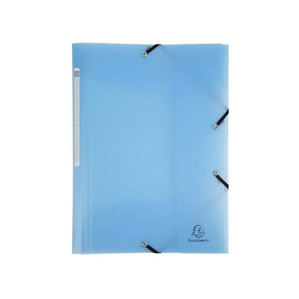 Doska s gumičkou, PP, A4, EXACOMPTA "Chromaline Pastel", modré