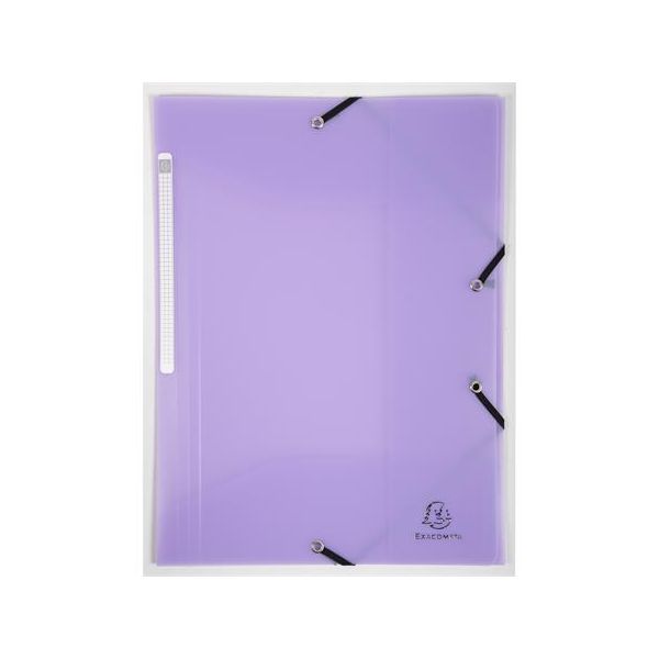 Doska s gumičkou, PP, A4, EXACOMPTA "Chromaline Pastel", fialová