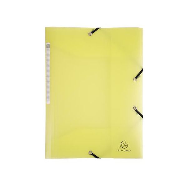 Doska s gumičkou, PP, A4, EXACOMPTA "Chromaline Pastel", žltá