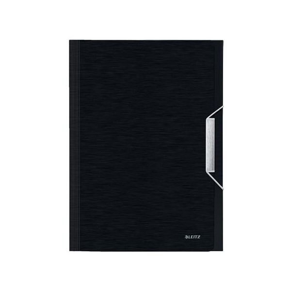 Harmoniková doska, A4, PP, 6 priehradiek, LEITZ "Style", saténovo čierna
