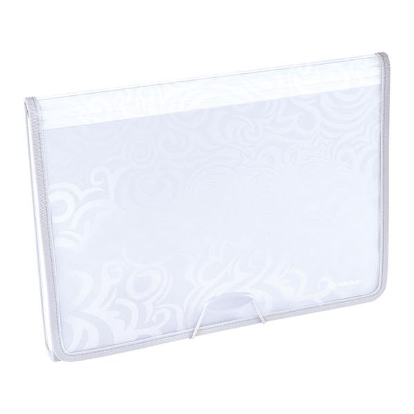 Harmoniková doska, A4, 6 častí, PP, s gumičkou, PANTA PLAST "Tai Chi", biela