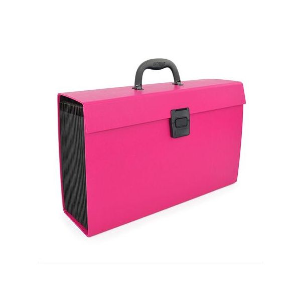 Harmoniková taška, 19 priehradiek, RAPESCO, ružová