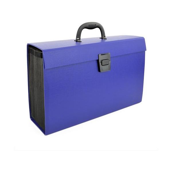 Harmoniková taška, 19 priehradiek, RAPESCO, modrá