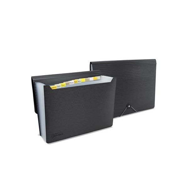 Harmoniková doska, A4, PP, 13 priehradiek, RAPESCO "Germ-Savvy™", matná čierna