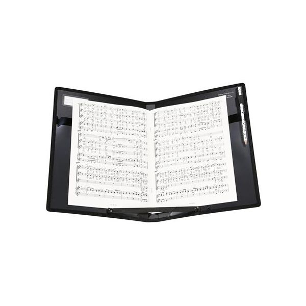 Doska na noty, 4-vrecková, PP, VIQUEL "Vocalyz Concerto", čierna