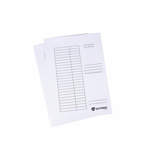 Doska s chlopňami, kartón, A4, VICTORIA OFFICE, biela