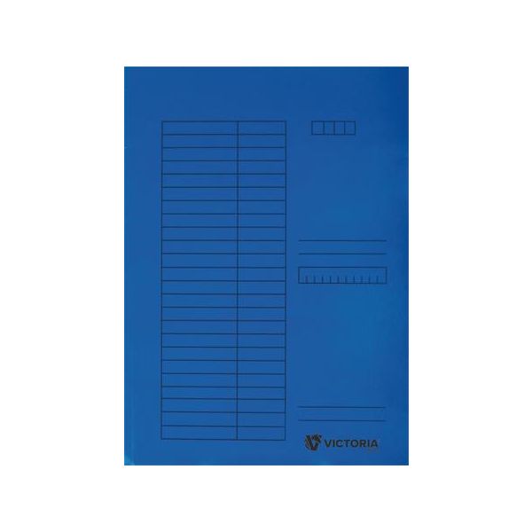 Doska s chlopňami, kartón, A4, VICTORIA OFFICE, modrá