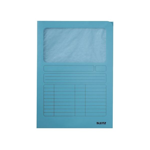Kartónová doska, s okienkom, A4, LEITZ, svetlomodrá