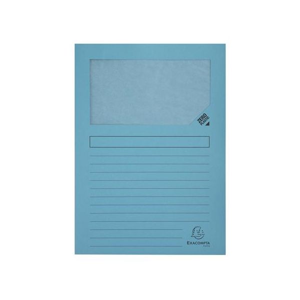 Doska na dokumenty, s okienkom, kartónová, EXACOMPTA "Forever®",modrá