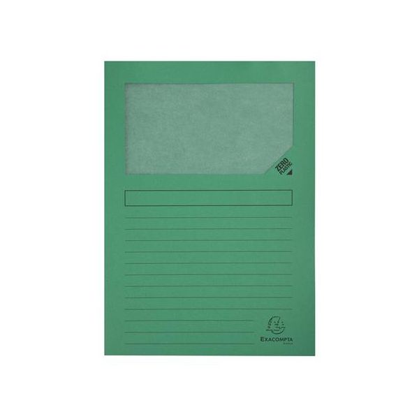 Doska na dokumenty, s okienkom, kartónová, EXACOMPTA "Forever®", mix farieb