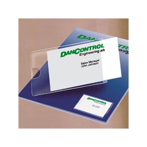 Vrecko na vizitky, samolepiace, otvor zboku, 95x60 mm, DJOIS