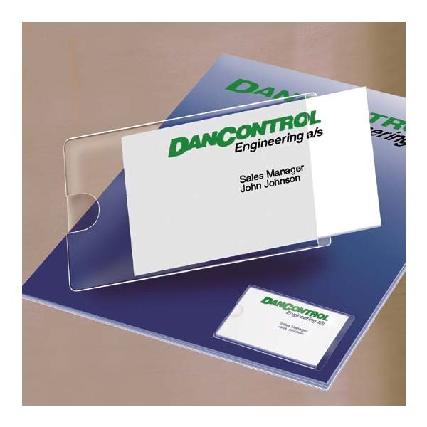 Vrecko na vizitky, samolepiace, otvor zboku, 95x60 mm, DJOIS