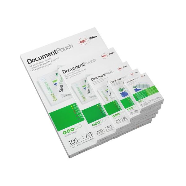 Laminovacia fólia za tepla, 75 mikr., A4, lesklá, GBC