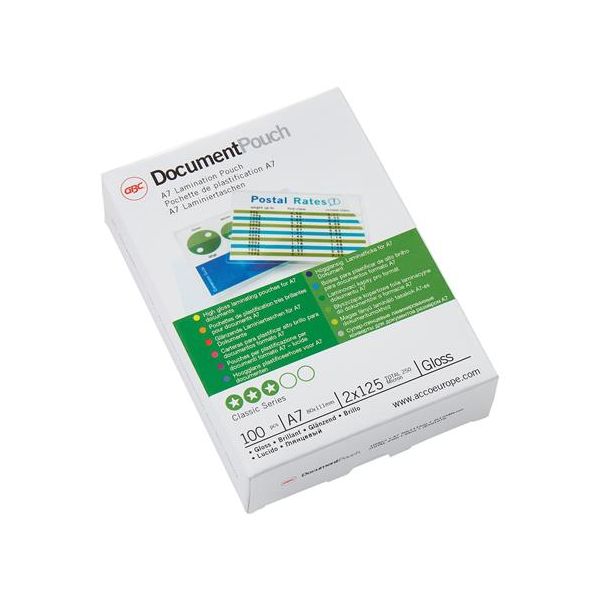 Laminovacia fólia, 125 mik., A7,  GBC
