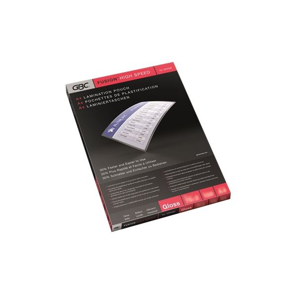 Laminovacia fólia za tepla, 75 mikron, A4, lesklá, GBC "High Speed"