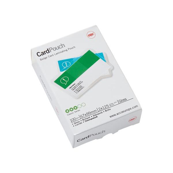 Laminovacia fólia, 125 mikrónov, 67x99mm, GBC