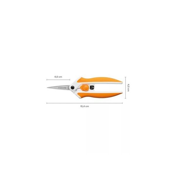 Nožnice na látky, 15 cm, FISKARS "EasyAction™", oranžová