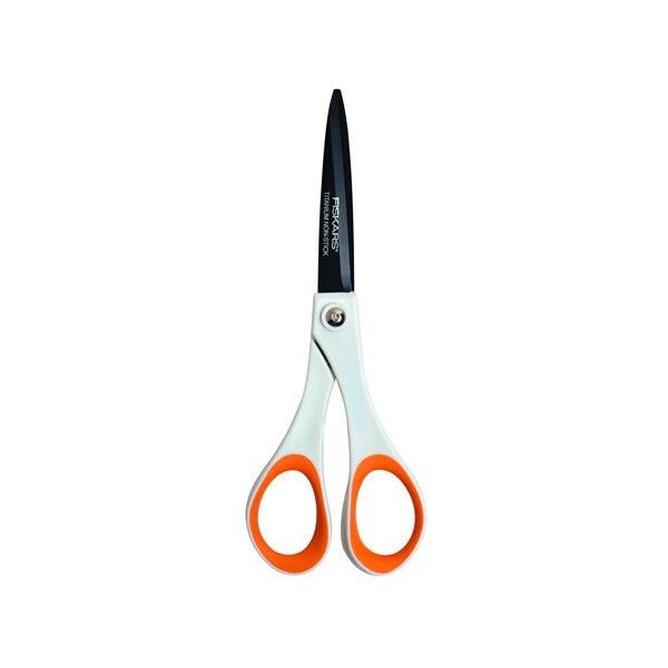 Nožnice, univerzálne, nepriľnavé, 17 cm, FISKARS "Non-Stick", biele